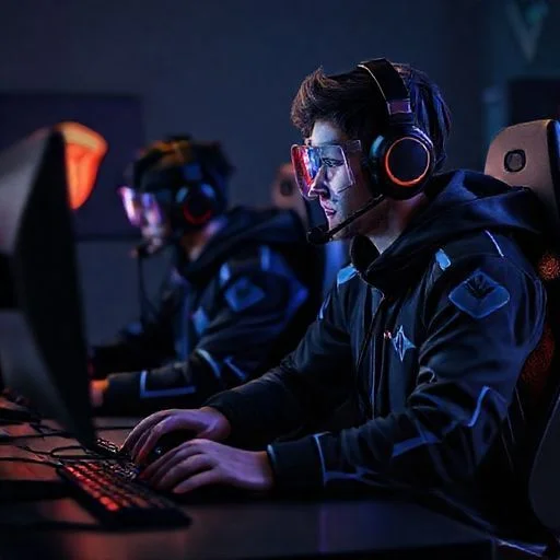 Stylized digital avatar of a narrative designer